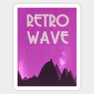 Retrowave Galaxy Aesthetic Magnet